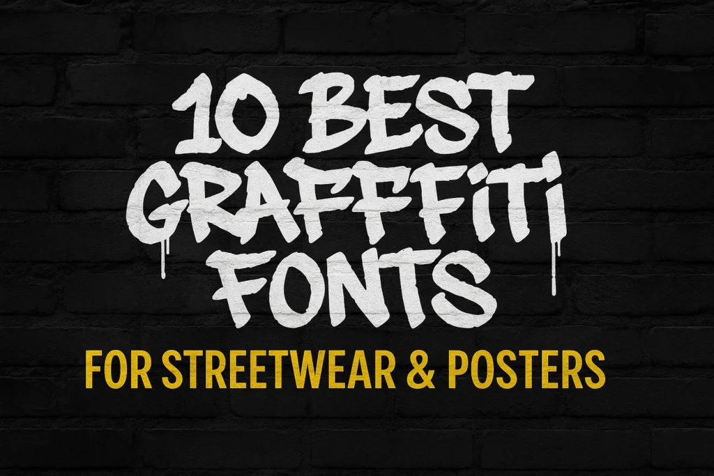 10 Best Graffiti Fonts for Streetwear & Posters – blog cover preview