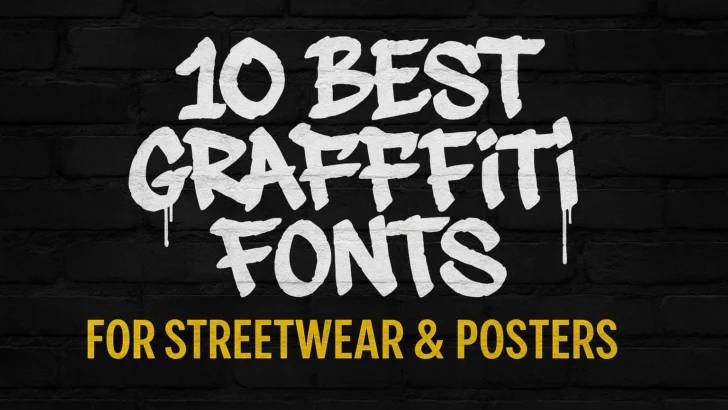 10 Best Graffiti Fonts for Streetwear & Posters – blog cover preview
