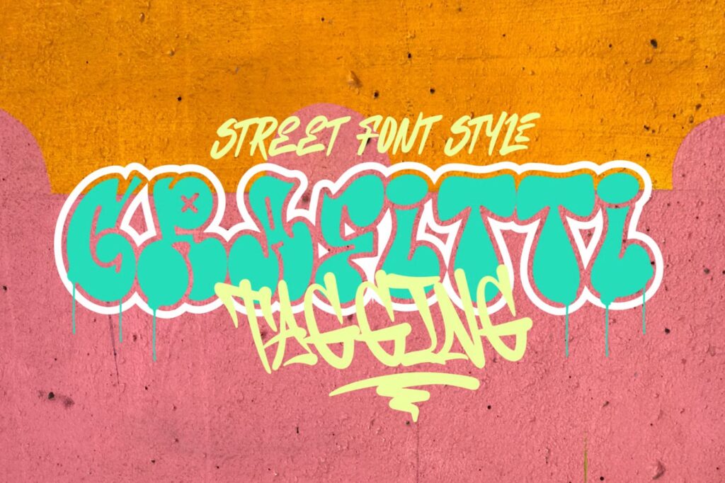10 Best Graffiti Fonts for Streetwear & Posters Graffiti – font preview mockup