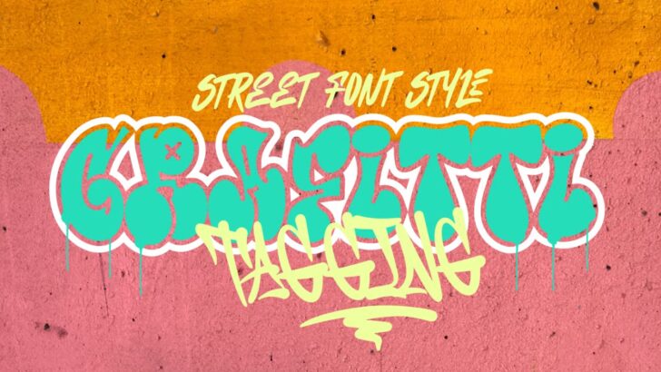 10 Best Graffiti Fonts for Streetwear & Posters Graffiti – font preview mockup