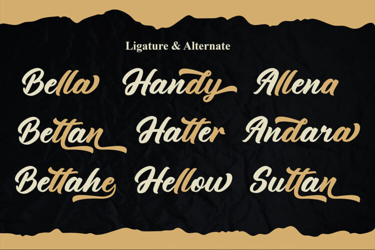 modern script font