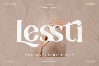 elegant serif font