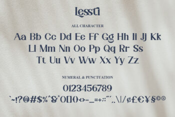 elegant serif font