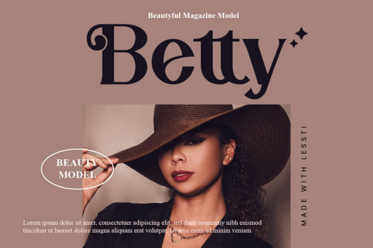 elegant serif font