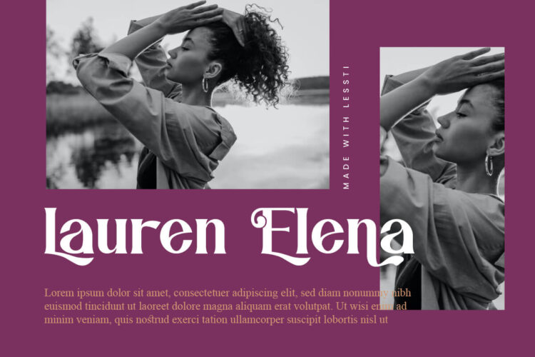 elegant serif font