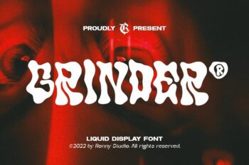 Liquid Display Font