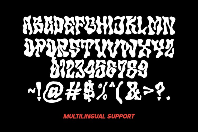 Liquid Display Font