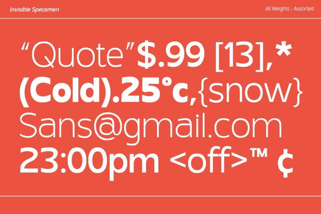 sans serif font family