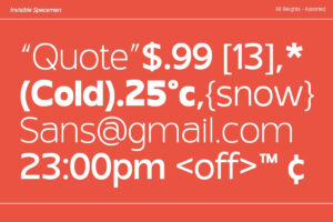 sans serif font family