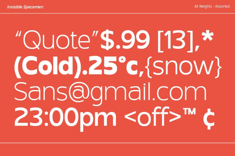 sans serif font family