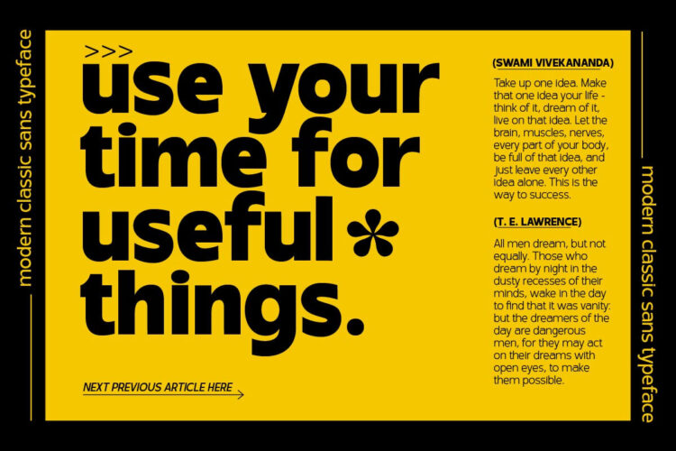 sans serif font family