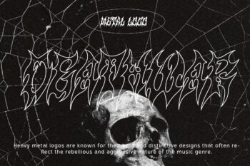Hardcore Crossover Font Logo