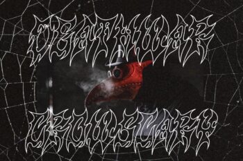 Hardcore Crossover Font Logo