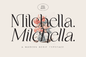 Milchella – Luxurious and Elegant Serif Font for branding, logo, wedding, fashion, and editorial design