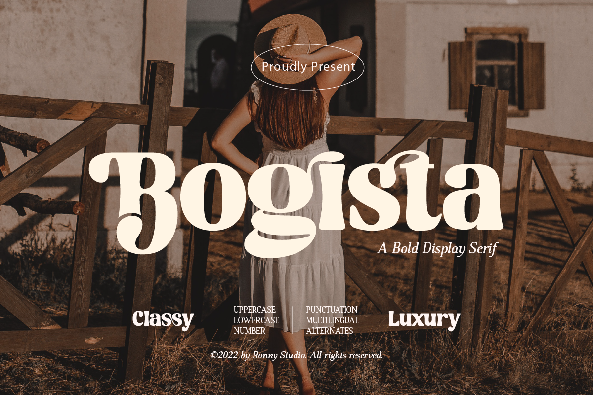Bogista - Bold Elegant Serif Font