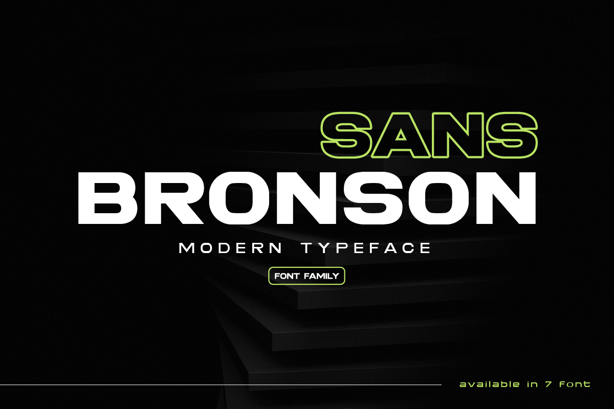 Bronson Sans - Modern Sans Serif Typeface