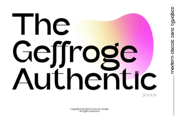 Geffroge Authentic – Classic Sans Font for modern branding, logos, posters, and editorial design