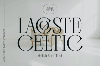 Lacoste Celtic – Stylish serif font for branding, fashion, logo design, and editorial projects