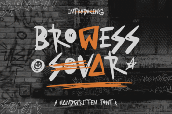 Browess Sovar – Handwritten font for personal branding, logos, invitations, and creative projects