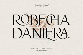 Robecha Daniera – Beauty Elegant Serif Font for luxury branding, logo, fashion, and modern design