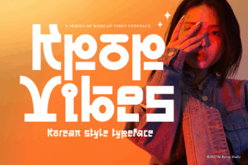 Kpop Vibes – Korean style display typeface for posters, music, merchandise, and modern branding