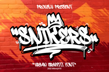Snikers – Bold graffiti font for street art, posters, hip hop design, and urban branding