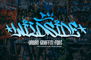 Wildside – Urban graffiti font for street art, hip hop posters, murals, and edgy branding