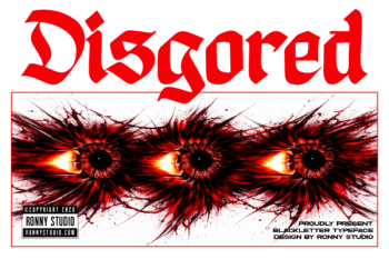 Disgored - Blackleter Display Font