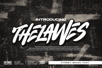 Thelawes - Street Brush Font