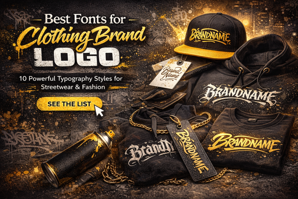 best fonts for clothing brand logo