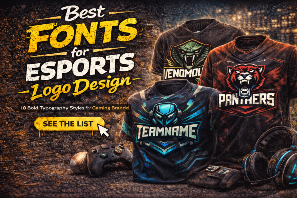 best fonts for esports logo design