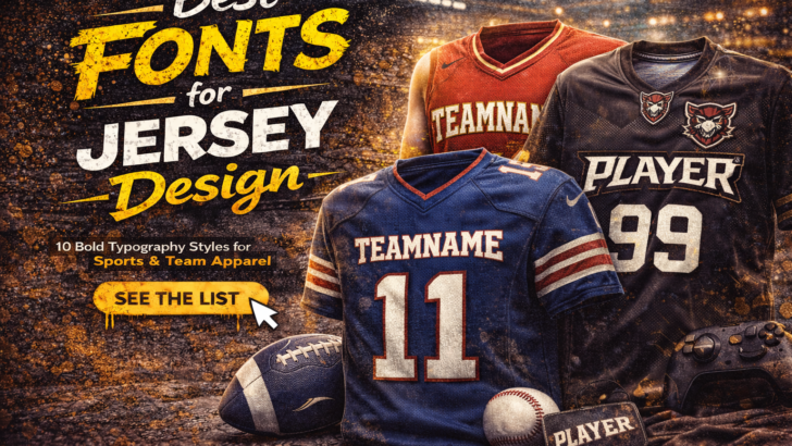 best fonts for jersey design