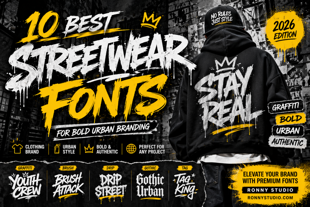 best streetwear fonts