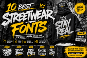 best streetwear fonts