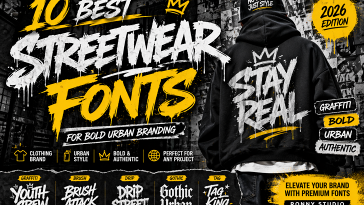 best streetwear fonts