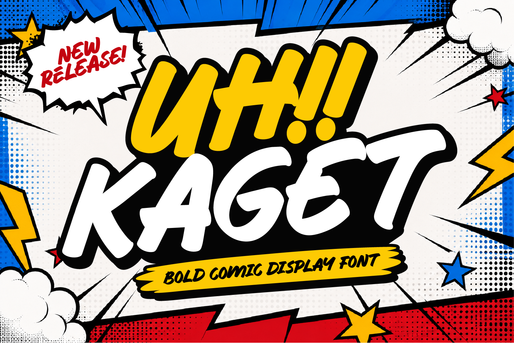 Uh Kaget - Bold Comic Display Font