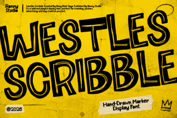 Westles Scribble - Hand-drawn Marker Display Font