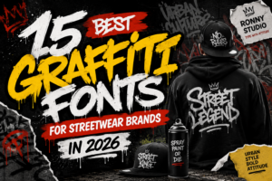 15 Best Graffiti Fonts for Streetwear Brands in 2026