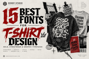 15 Best Fonts for T-Shirt Design