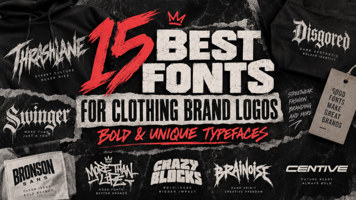 Best fonts for clothing brand logos and streetwear branding