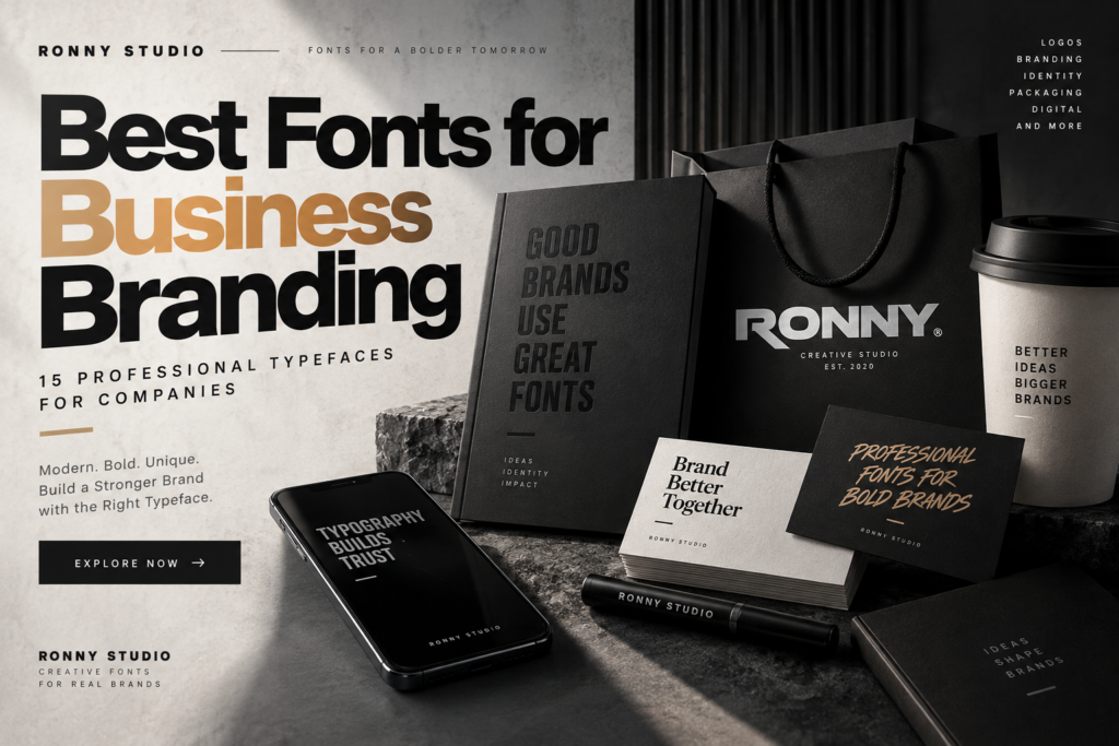 Best fonts for business branding and company logos