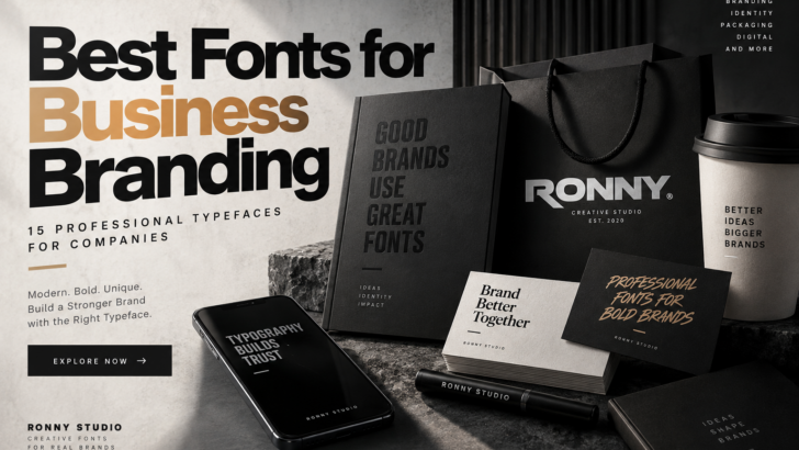 Best fonts for business branding and company logos